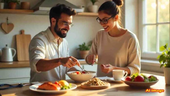 Healthy Heart Breakfast with Oats, Nuts, and Fish – Natural Cholesterol Control