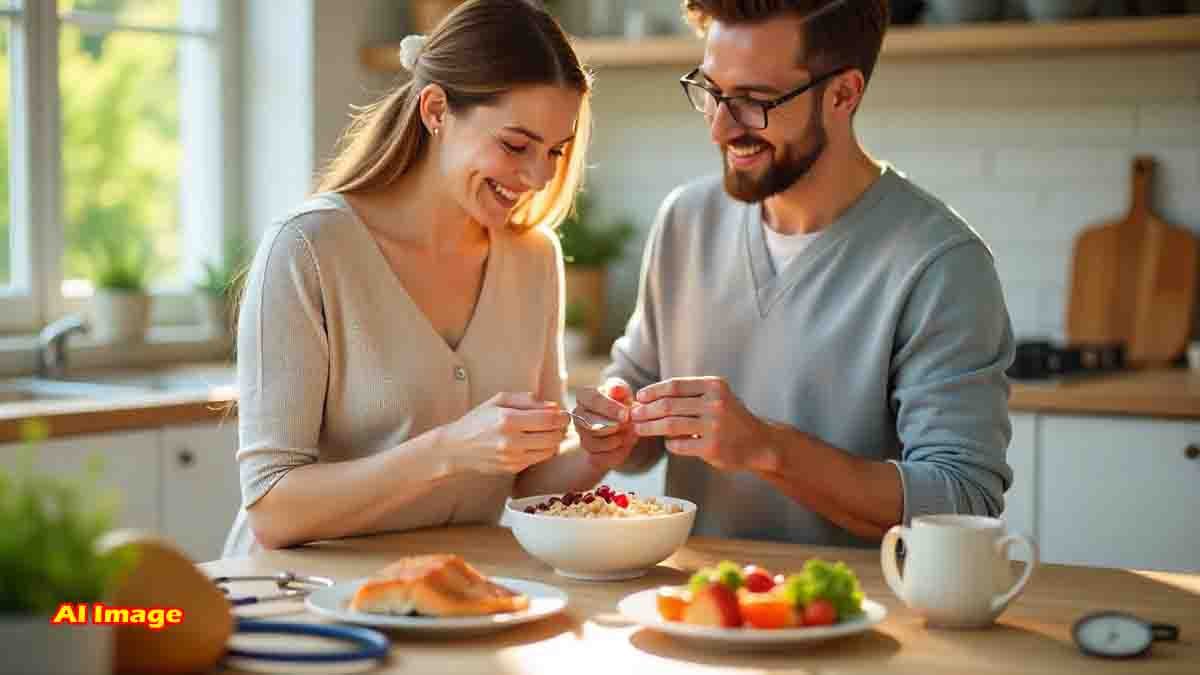 Healthy Heart Breakfast with Oats, Nuts, and Fish – Natural Cholesterol Control