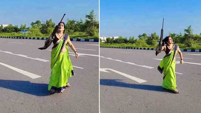 Viral Instagram reel of girl holding a gun in Uttar Pradesh's Kannauj