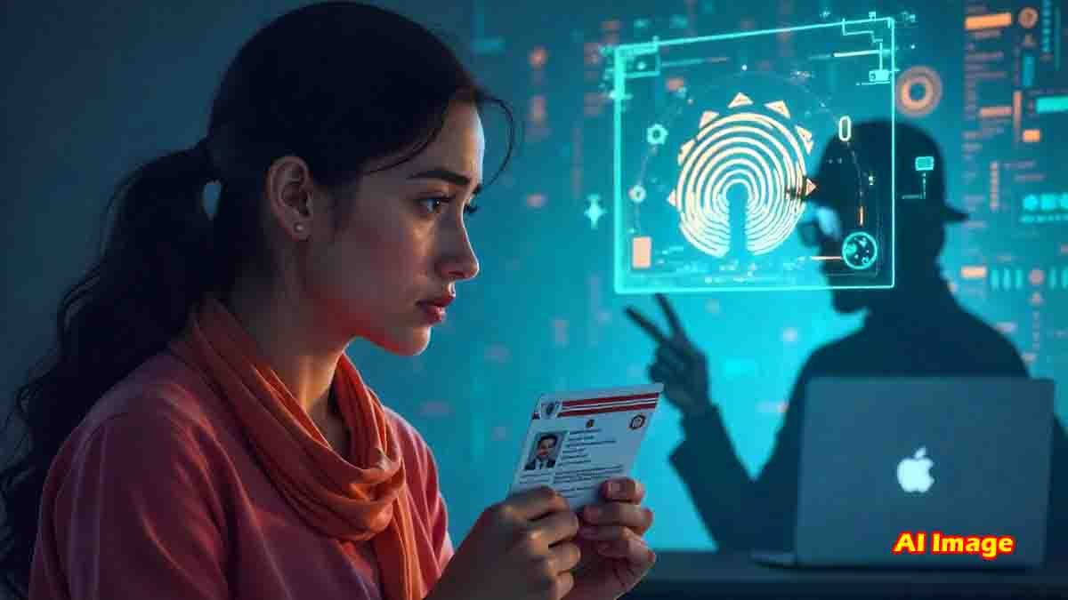 Aadhaar card cyber fraud biometric scam in India
