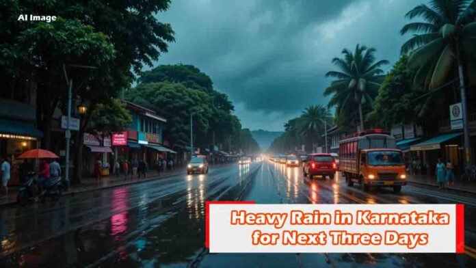 Heavy rain in Karnataka, IMD red alert for coastal districts, yellow alert inland, school holiday declared