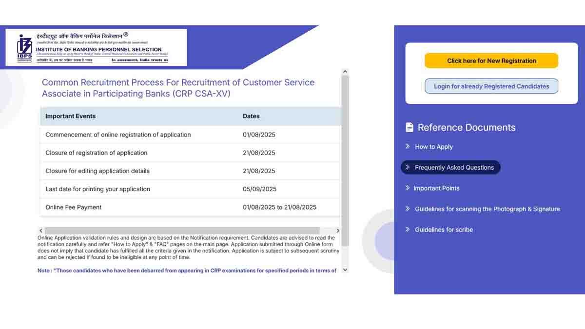 IBPS Clerk Recruitment 2025 – 10,277 Vacancies in Indian Banks