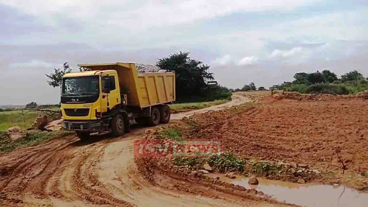 Gudibande Polampalli Road Damage Due to Tipper Trucks and Quarrying - Local News