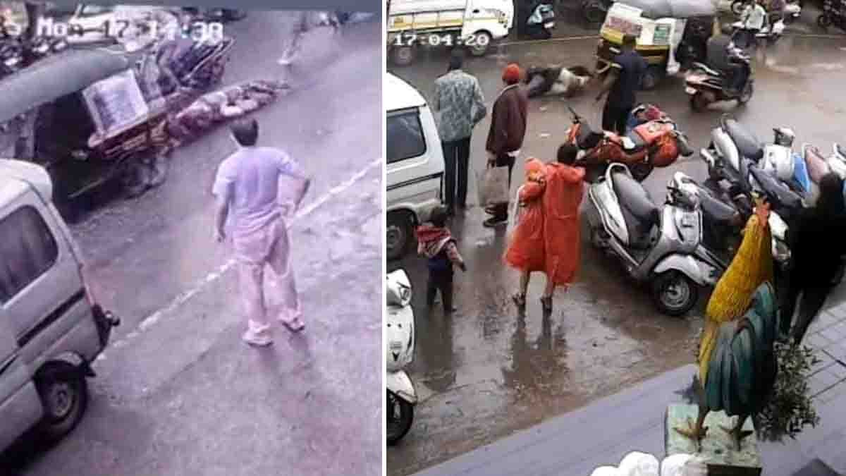Drunk auto driver drags woman traffic police officer for 120 meters in Satara, Maharashtra – viral video