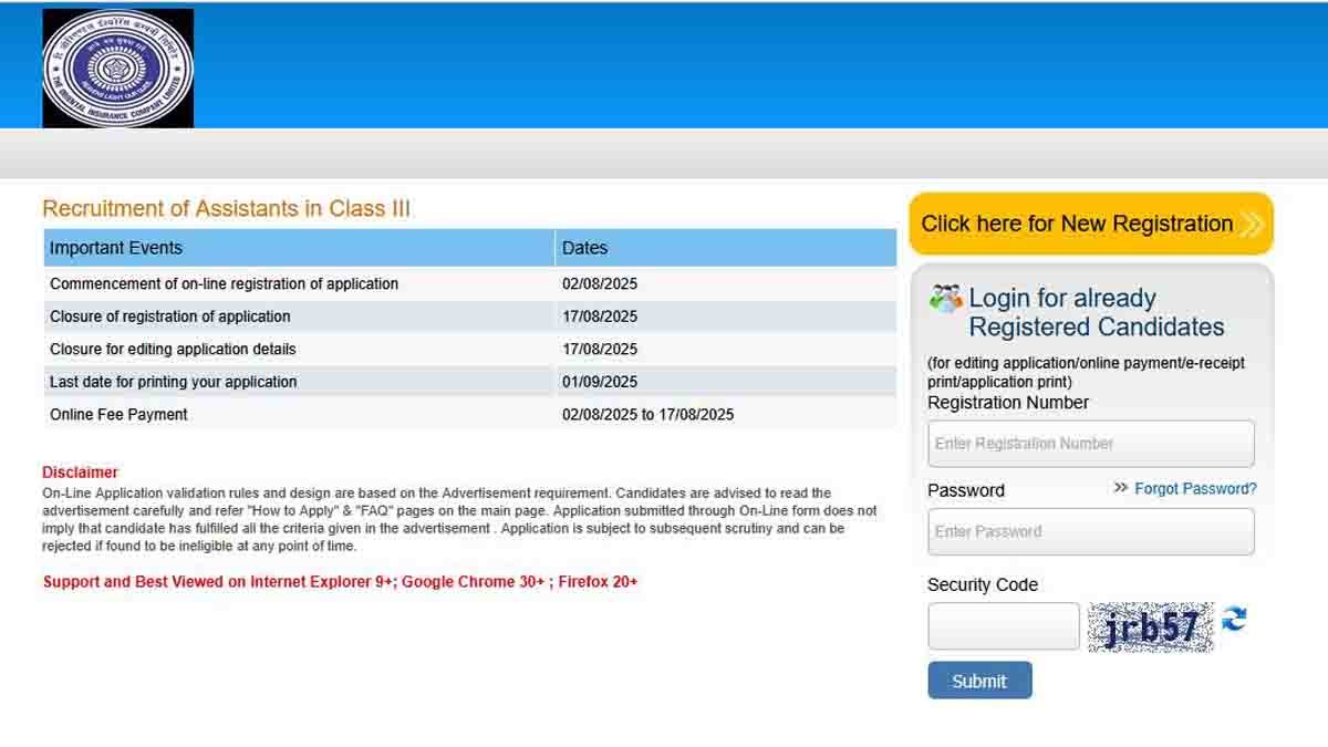 OICL Assistant Recruitment 2025 Notification – Apply for 500 Government Jobs