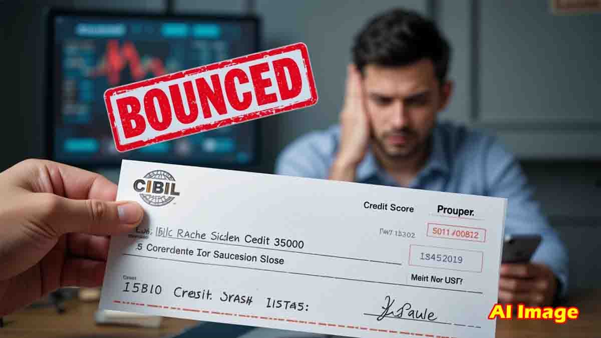 Cheque bounce impact on CIBIL credit score in India