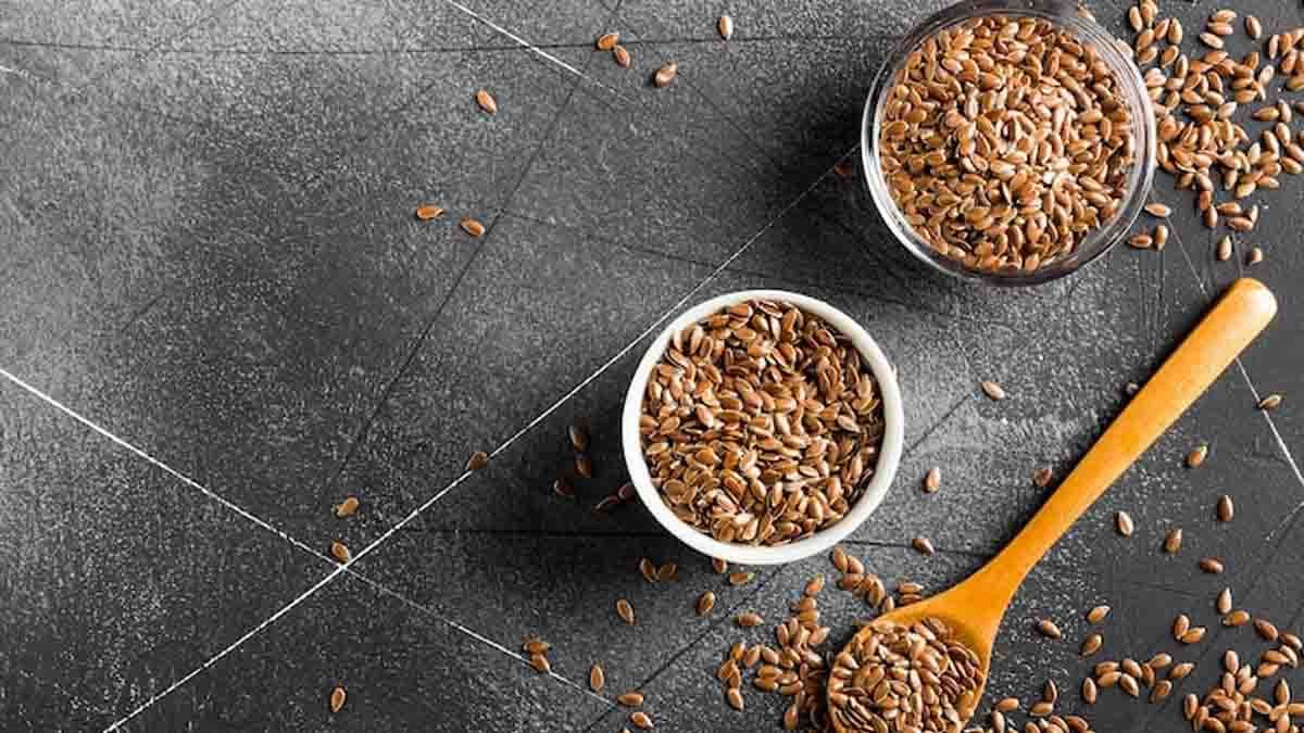 A healthy cup of flaxseed tea with cinnamon and honey for weight loss and improved digestion