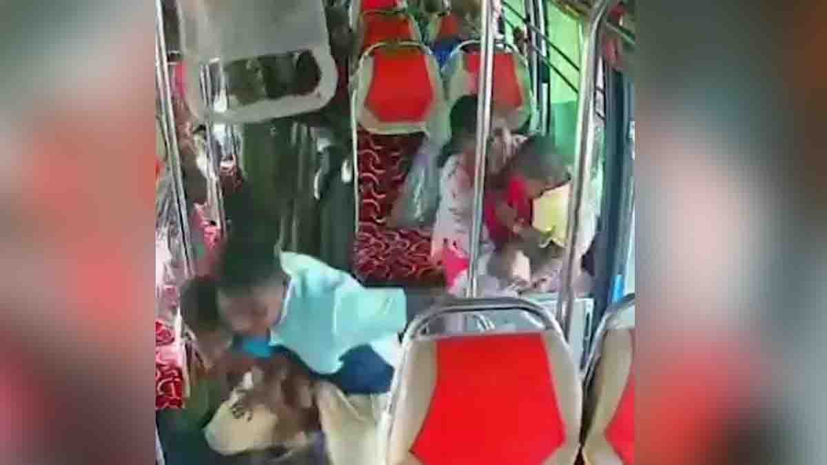Baby Falls from Bus During Sudden Brake in Tamil Nadu – Viral Video