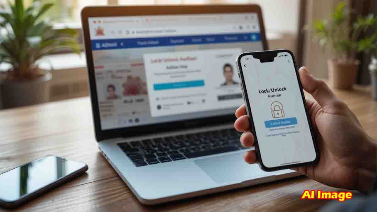 Aadhaar Card : ಆಧಾರ್ ಭದ್ರತೆ ಈಗ ನಿಮ್ಮ ಕೈಯಲ್ಲಿ: ಲಾಕ್ ಮತ್ತು ಅನ್ಲಾಕ್ ವೈಶಿಷ್ಟ್ಯ ಬಳಸುವುದು ಹೇಗೆ? 1 How to lock and unlock Aadhaar card online using UIDAI website and mAadhaar app