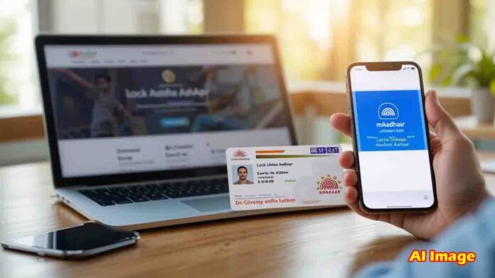 How to lock and unlock Aadhaar card online using UIDAI website and mAadhaar app