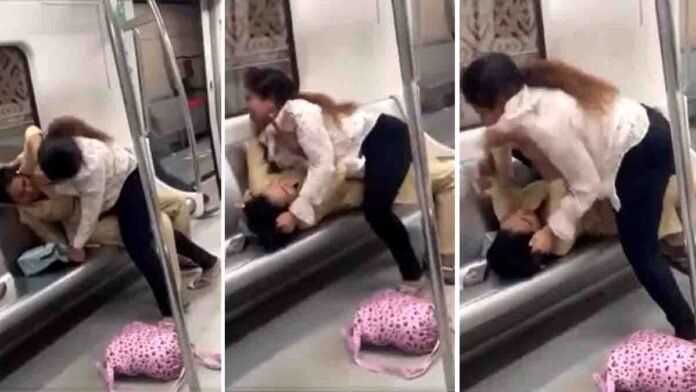 Delhi Metro viral fight video 0 Delhi Metro viral fight video – two women clash over seats in an empty coach