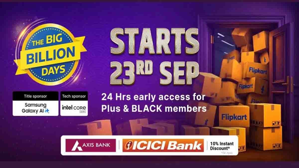 Flipkart Big Billion Days Sale 2025 – iPhone 16 at ₹51,999 and iPhone 14 under ₹40,000 with bank offers and early access for Flipkart Plus members.