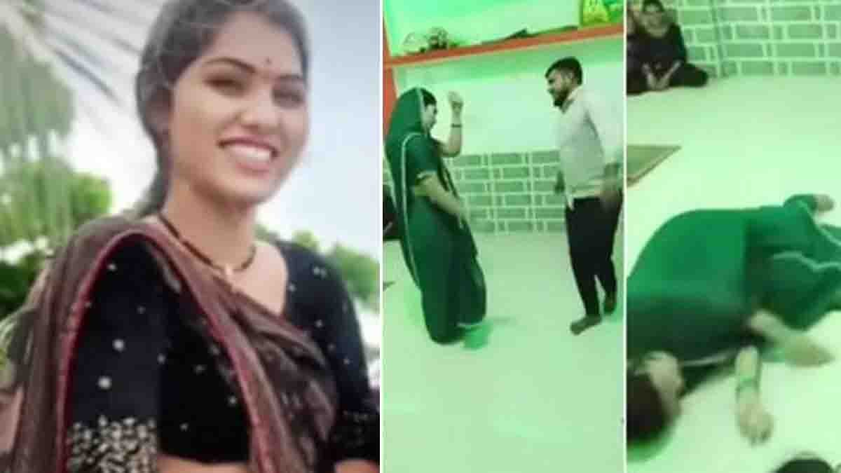 Garba Dance : ನವರಾತ್ರಿ ಆಚರಣೆಯ ವೇಳೆ ಭೀಕರ ದುರಂತ: ಗರ್ಬಾ ಡ್ಯಾನ್ಸ್ ಮಾಡುತ್ತಿದ್ದ ನವವಧು ಹೃದಯಾಘಾತದಿಂದ ಸಾವು..! 2 A newlywed bride performing Garba dance during Navratri festival in Madhya Pradesh Durga temple