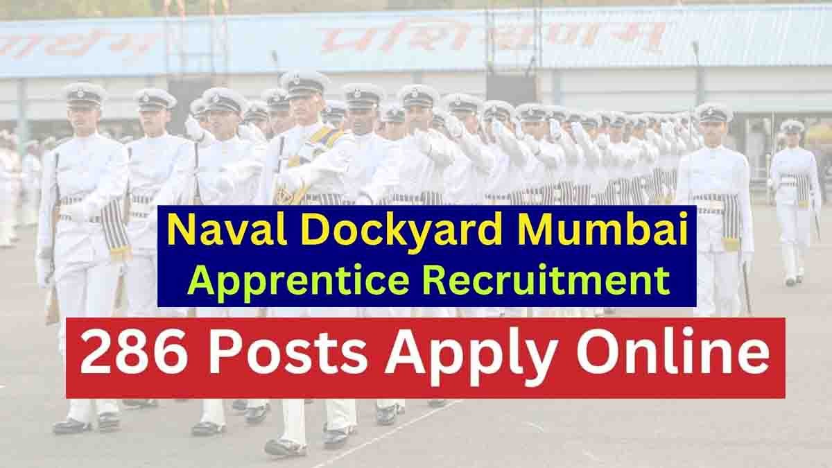 Indian Navy Apprentice Recruitment 2025 notification for 286 vacancies