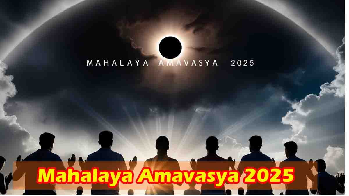 People performing rituals and offering prayers on Mahalaya Amavasya 2025