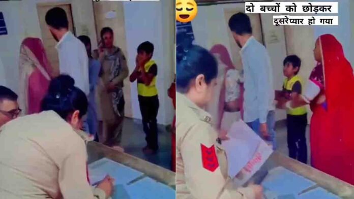 Children begging their mother not to leave in viral video