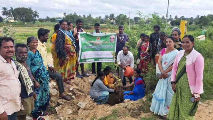 Tree plantation drive near lake under Our Village Our Lake program in Korenahalli, Gudibande, Chikkaballapur - Local News