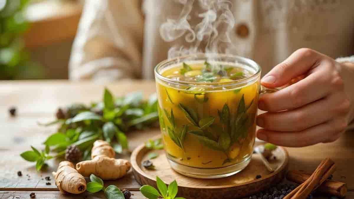 Health Tips : ತುಳಸಿ ಎಲೆಗಳನ್ನು ಹಗುರವಾಗಿ ಕಾಣಬೇಡಿ: ಅಮೃತಕ್ಕಿಂತಲೂ ಶಕ್ತಿಶಾಲಿ, ಈ ರೋಗಗಳೆಲ್ಲಾ ದೂರ..! 2 ulsi Kashaya is an Ayurvedic herbal drink that boosts immunity and prevents seasonal infections - Health Tips