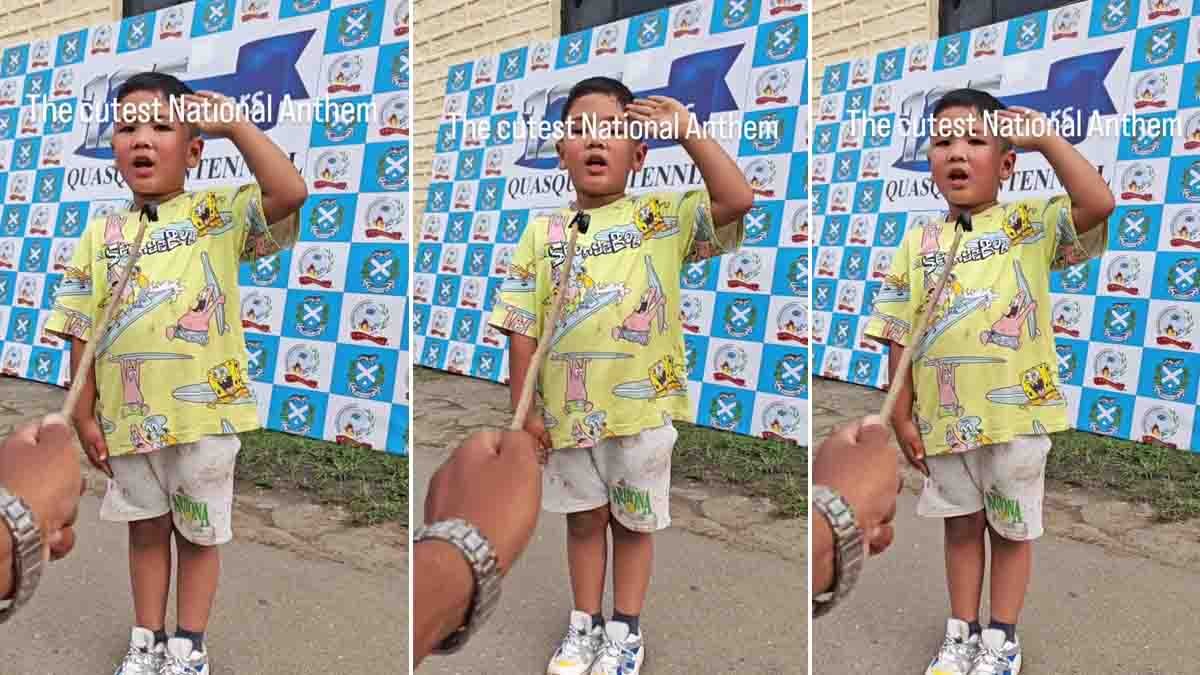 Video : ಮನಸ್ಸನ್ನು ಕದ್ದ 4 ವರ್ಷದ ಬಾಲಕ: 'ಜನ ಗಣ ಮನ' ಹಾಡಿದ ಮುದ್ದು ಜೋಶ್ ವಿಡಿಯೋ ಸೂಪರ್ ವೈರಲ್..! 2 4-year-old boy Joash Jeremiah singing Jana Gana Mana national anthem viral video