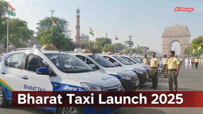 Bharat Taxi Launch 2025 1 Bharat Taxi launch in Delhi — India’s first cooperative cab service competing with Ola and Uber