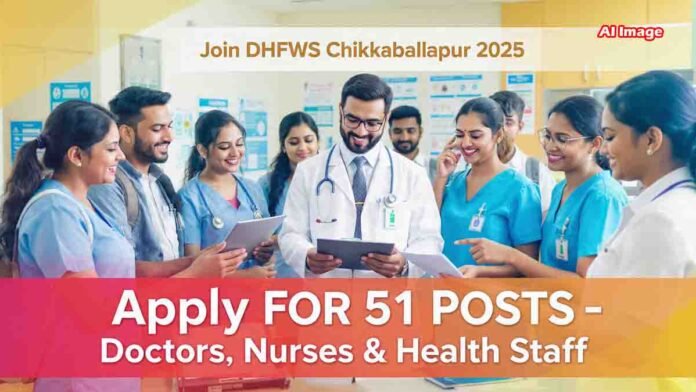 DHFWS Chikkaballapur Recruitment 2025 – Apply for 51 Posts 0 DHFWS Chikkaballapur Recruitment 2025 – Apply Online for 51 Health Department Posts