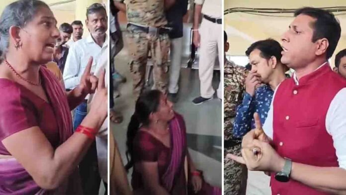 Datia Collector and woman clash in public grievance meeting – viral video controversy