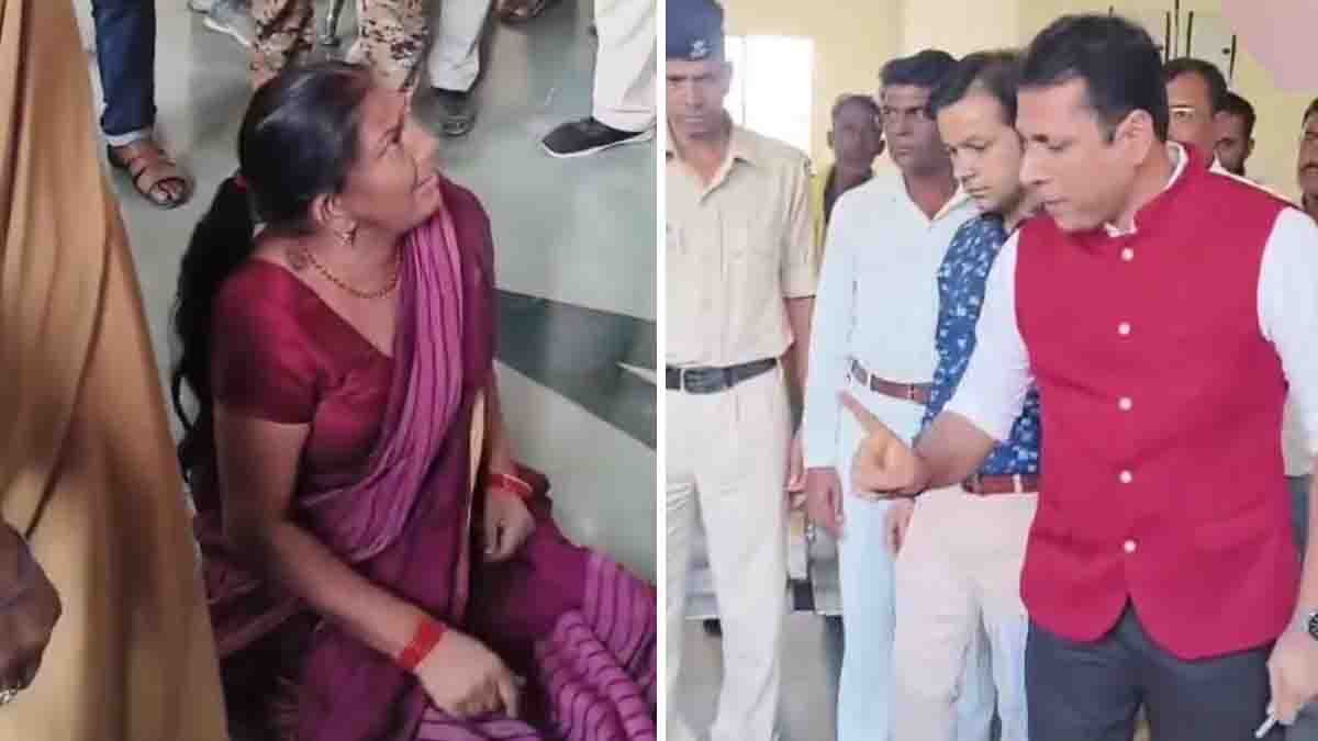 Datia Collector and woman clash in public grievance meeting – viral video controversy