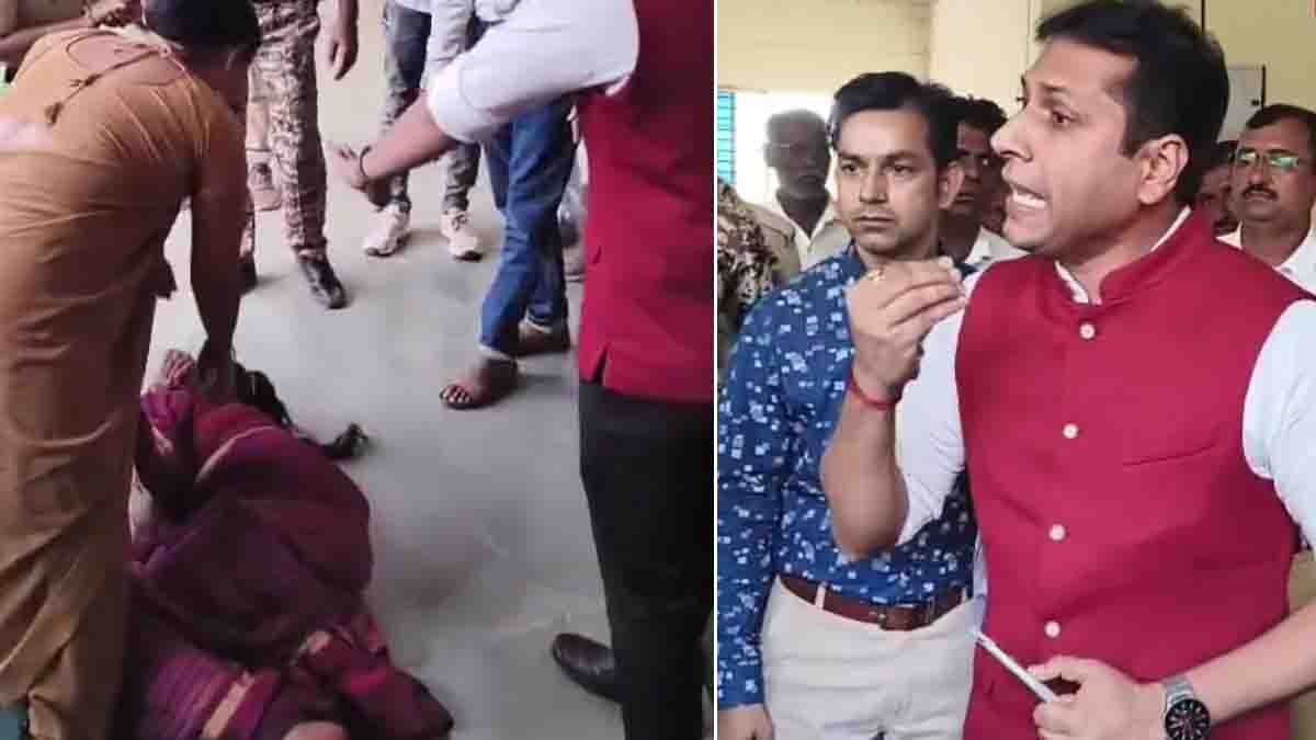 Datia Collector and woman clash in public grievance meeting – viral video controversy