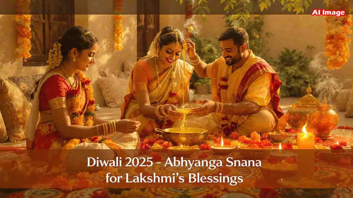 Diwali 2025 : ಲಕ್ಷ್ಮಿ ಆಶೀರ್ವಾದಕ್ಕೆ ನರಕ ಚತುರ್ದಶಿಯಂದು ಅಭ್ಯಂಗ ಸ್ನಾನ ಮಾಡುವುದು ಹೇಗೆ? 2 Diwali 2025: Why You Should Take Abhyanga Snana on Naraka Chaturdashi for Goddess Lakshmi’s Blessings