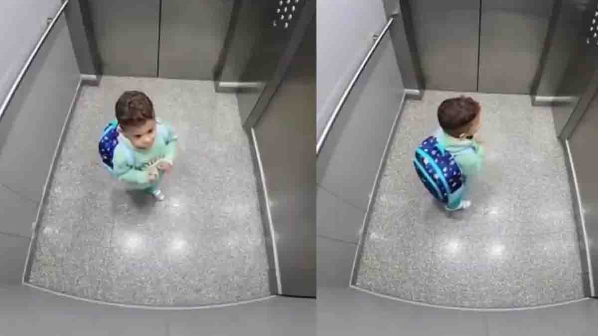 Viral : "ಬಾಗಿಲು ತೆಗಿ, ನನಗೆ ಸ್ವಲ್ಪ ಭಯವಾಗಿದೆ": ಲಿಫ್ಟ್ನಲ್ಲಿ ಸಿಲುಕಿದ ಮಗುವಿನ ಮುಗ್ಧ ಪ್ರಾರ್ಥನೆ! ಮುಂದೆ ನಡೆದಿದ್ದು ಕೇಳಿದ್ರೆ ನೀವು ಶಾಕ್ ಆಗ್ತೀರಾ…! 1 Innocent Child’s Prayer in Lift – Viral Video of Faith and Hope