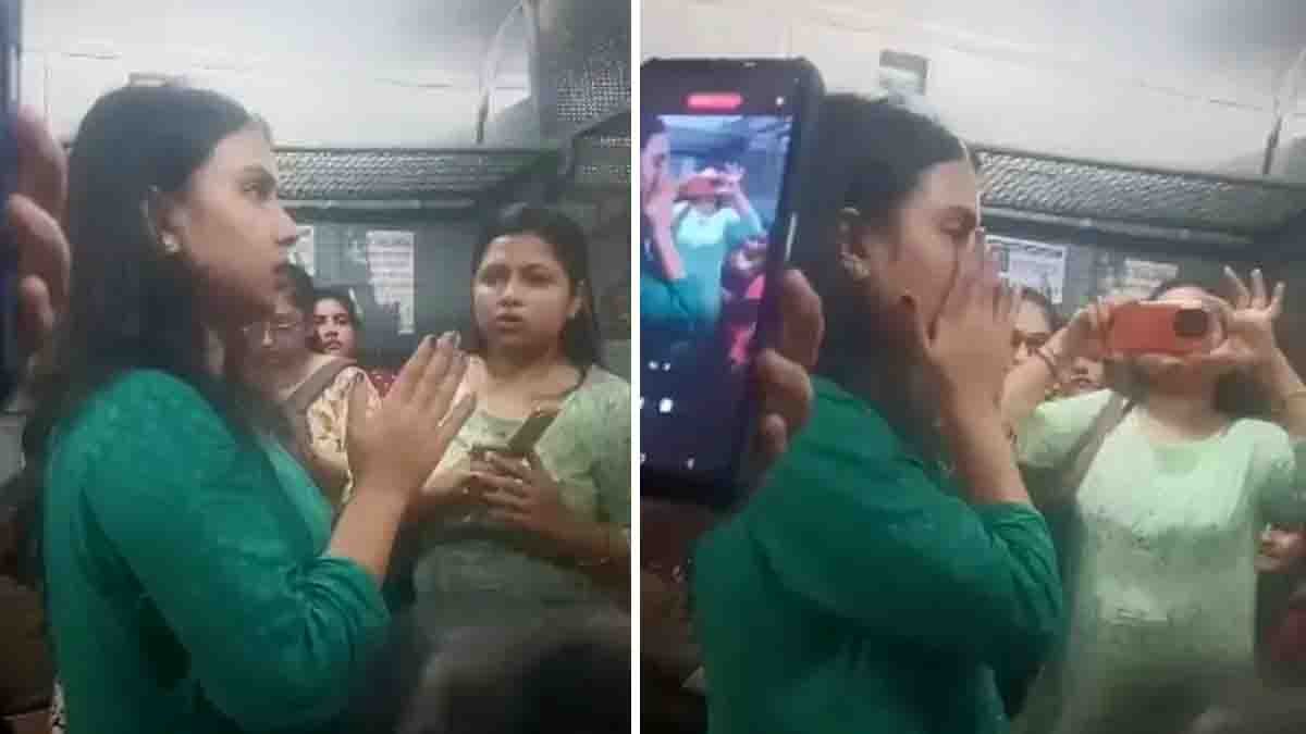Kolkata Train Pepper Spray Attack – Woman’s Outburst Over Seat Sparks Chaos - Viral Video