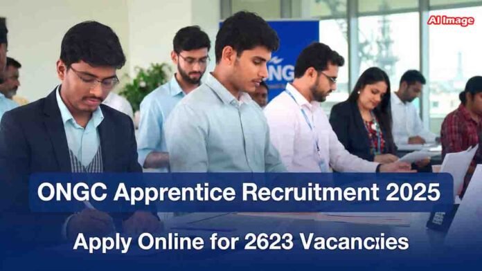 ONGC Apprentice Recruitment 2025 Apply online for 2623 posts 0 ONGC Apprentice Recruitment 2025 – Apply online for 2623 government apprenticeship vacancies