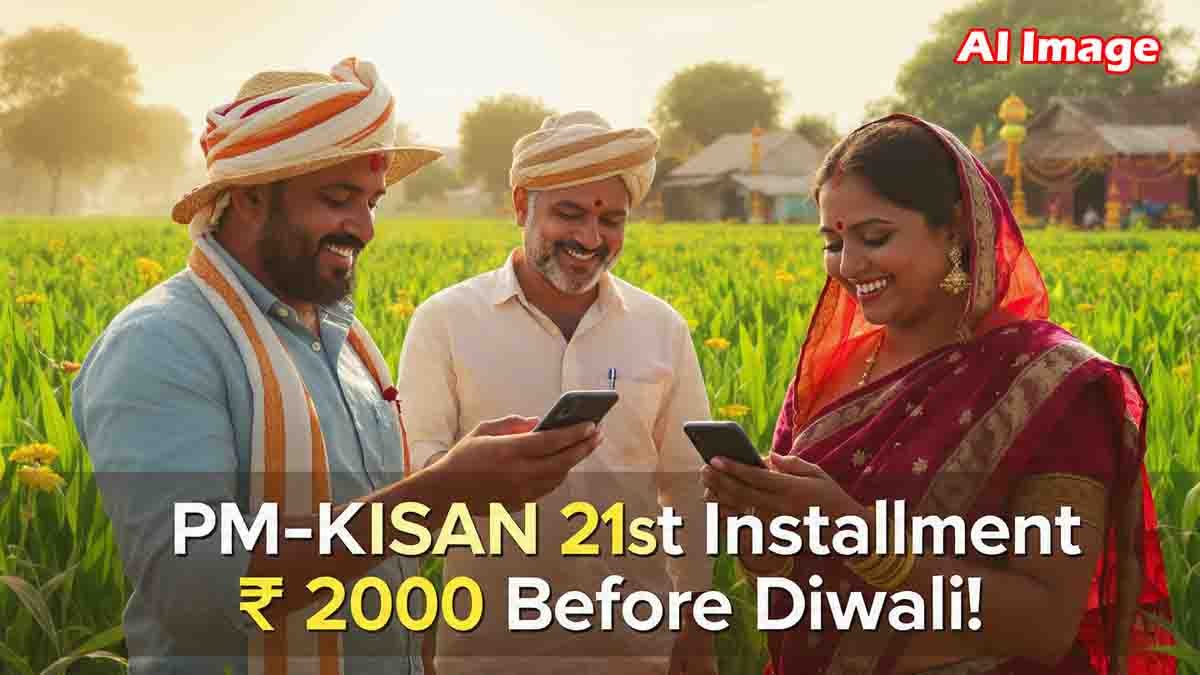 PM Kisan 21ನೇ ಕಂತು, ರೈತರ ಖಾತೆಗೆ ಹಣ ಯಾವಾಗ? ಇಲ್ಲಿದೆ ನಿರೀಕ್ಷಿತ ದಿನಾಂಕ..! 1 Farmers eagerly waiting for the PM KISAN 21st installment of ₹2000 to be credited before Diwali 2025