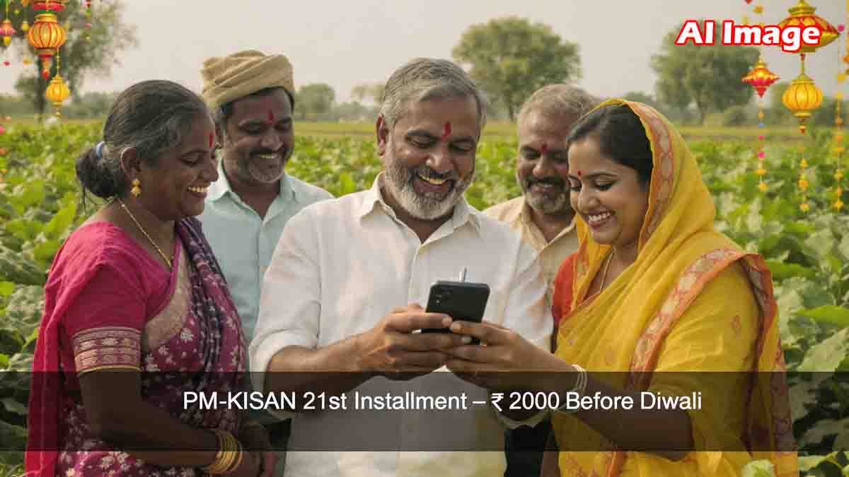 PM Kisan 21ನೇ ಕಂತು, ರೈತರ ಖಾತೆಗೆ ಹಣ ಯಾವಾಗ? ಇಲ್ಲಿದೆ ನಿರೀಕ್ಷಿತ ದಿನಾಂಕ..! 2 Farmers eagerly waiting for the PM KISAN 21st installment of ₹2000 to be credited before Diwali 2025