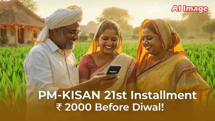 PM-KISAN 21st installment update 2 Farmers eagerly waiting for the PM KISAN 21st installment of ₹2000 to be credited before Diwali 2025