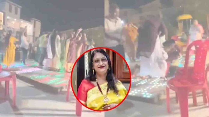 Punjab woman collapses while dancing during Karwa Chauth celebrations, tragic viral video from Barnala