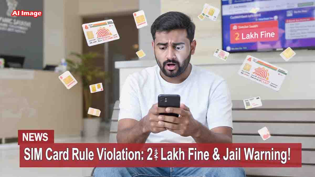 SIM Card : ಸಿಮ್ ಕಾರ್ಡ್ ನಿಯಮ ಉಲ್ಲಂಘನೆ: ಎಚ್ಚರ! ಈ ತಪ್ಪು ಮಾಡಿದರೆ ₹2 ಲಕ್ಷ ದಂಡ, ಜೈಲು ಶಿಕ್ಷೆ ಫಿಕ್ಸ್! 3 SIM Card Rule Violation: ₹2 Lakh Fine & Jail Warning – Check Sanchar Saathi Now