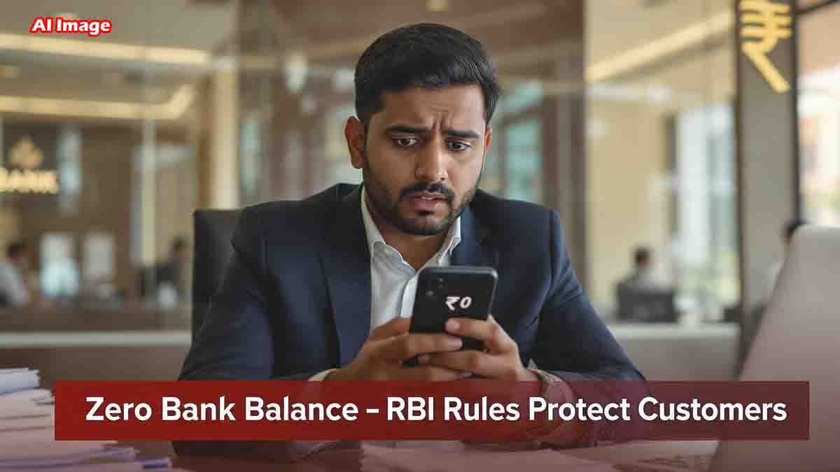 Zero Bank Balance – RBI Rules Protect Customers From Unfair Bank Penalties