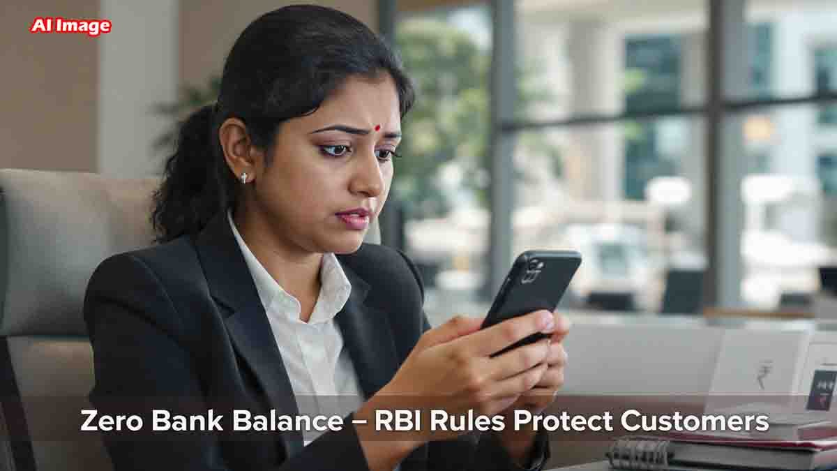 Zero Bank Balance – RBI Rules Protect Customers From Unfair Bank Penalties