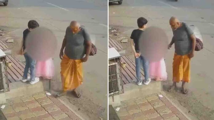 gujarat-jamnagar-minor-girl-assault-cctv-video 2 CCTV Footage of Jamnagar Incident – Elderly Man Caught Misbehaving with Minor Girl in Gujarat