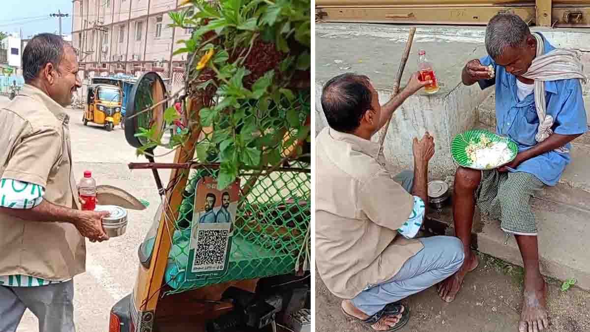 Viral Video : ಆಟೋ ಅಲ್ಲ, ಇದು ಚಲಿಸುವ ಪುಟ್ಟ ಉದ್ಯಾನ, ಚಾಲಕನ ಕ್ರಿಯೇಟಿವಿಟಿಗೆ ನೆಟ್ಟಿಗರು ಫಿದಾ..! 2 Auto driver converts rickshaw into moving garden with plants and flowers - Viral Video