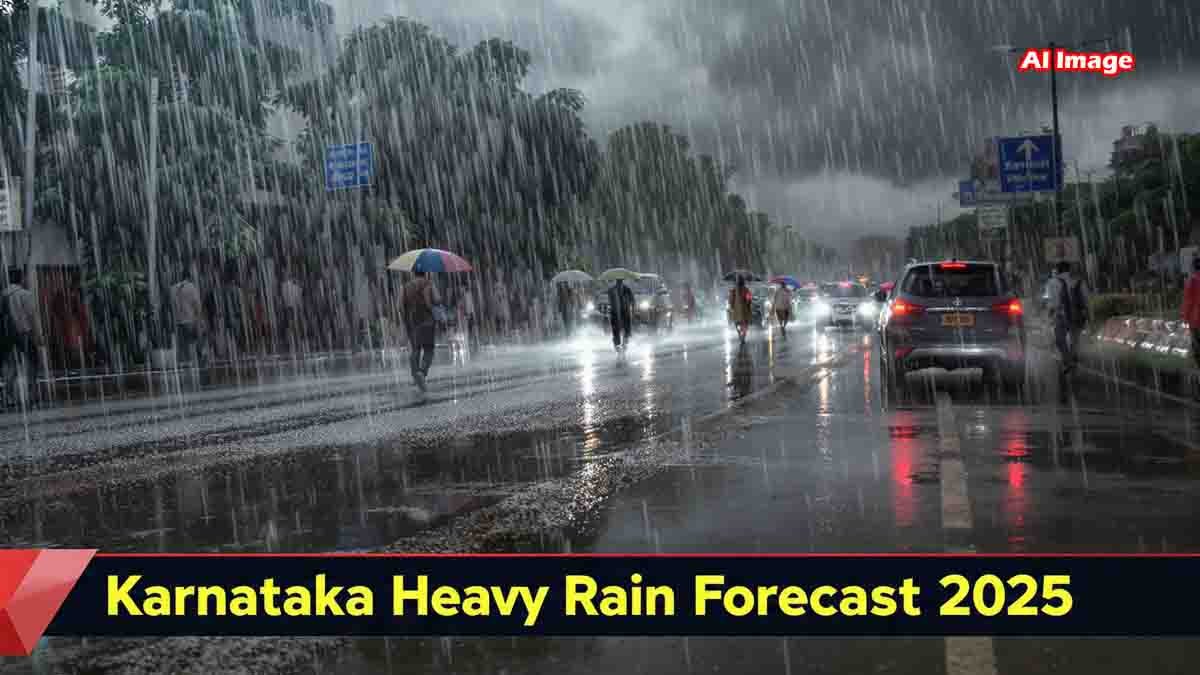 Karnataka Weather Update: IMD Issues Orange Alerts for 7 Districts Amid Heavy Rain Forecast