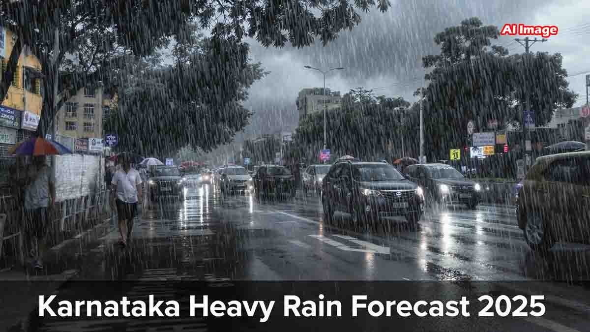 Karnataka Weather Update: IMD Issues Orange Alerts for 7 Districts Amid Heavy Rain Forecast