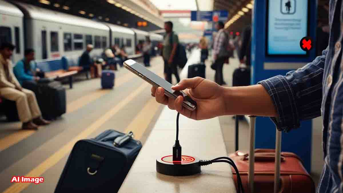 Mobile Charging : ಎಚ್ಚರ! ಪಬ್ಲಿಕ್ ಜಾಗದಲ್ಲಿ ಫೋನ್ ಚಾರ್ಜ್ ಮಾಡ್ತೀರಾ? ನಿಮ್ಮ ಡೇಟಾ ಕಳ್ಳರ ಪಾಲಾಗಬಹುದು! 2 mobile charging safety 1