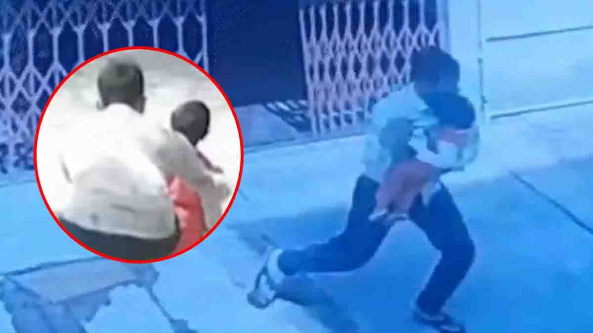 Father kidnaps 1.5-year-old daughter in Jhunjhunu Rajasthan, CCTV footage viral, mother files police complaint