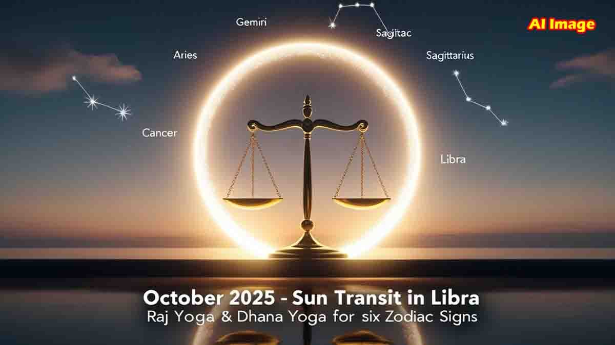 Astrology chart showing October 2025 planetary positions and zodiac predictions.