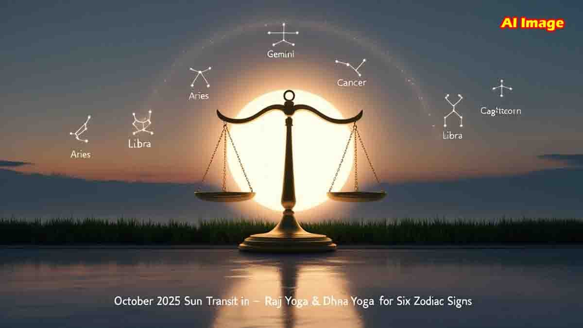Astrology chart showing October 2025 planetary positions and zodiac predictions.