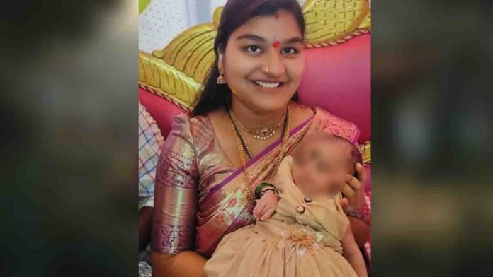 telangana-tragedy-mother-ends-life 1 Telangana tragedy mother suicide with baby due to son obsession in Mancherial