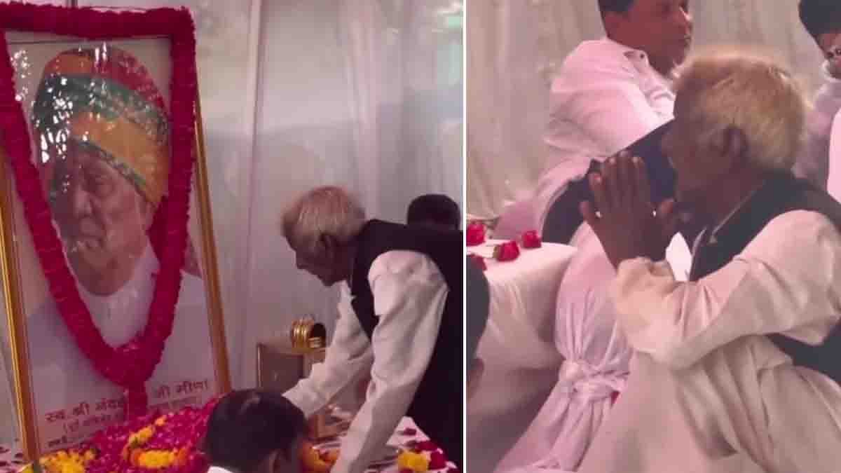 Friendship : ಹೃದಯ ಕಲಕುವ ಘಟನೆ, ಗೆಳೆಯನನ್ನು ನೋಡಲು ಬಂದ ವ್ಯಕ್ತಿಗೆ ಎದುರಾದ ಆಘಾತಕಾರಿ ಸನ್ನಿವೇಶ! 1 Emotional elderly man crying while placing bottle gourds before his late friend’s photo in Rajasthan, symbolizing true friendship and love