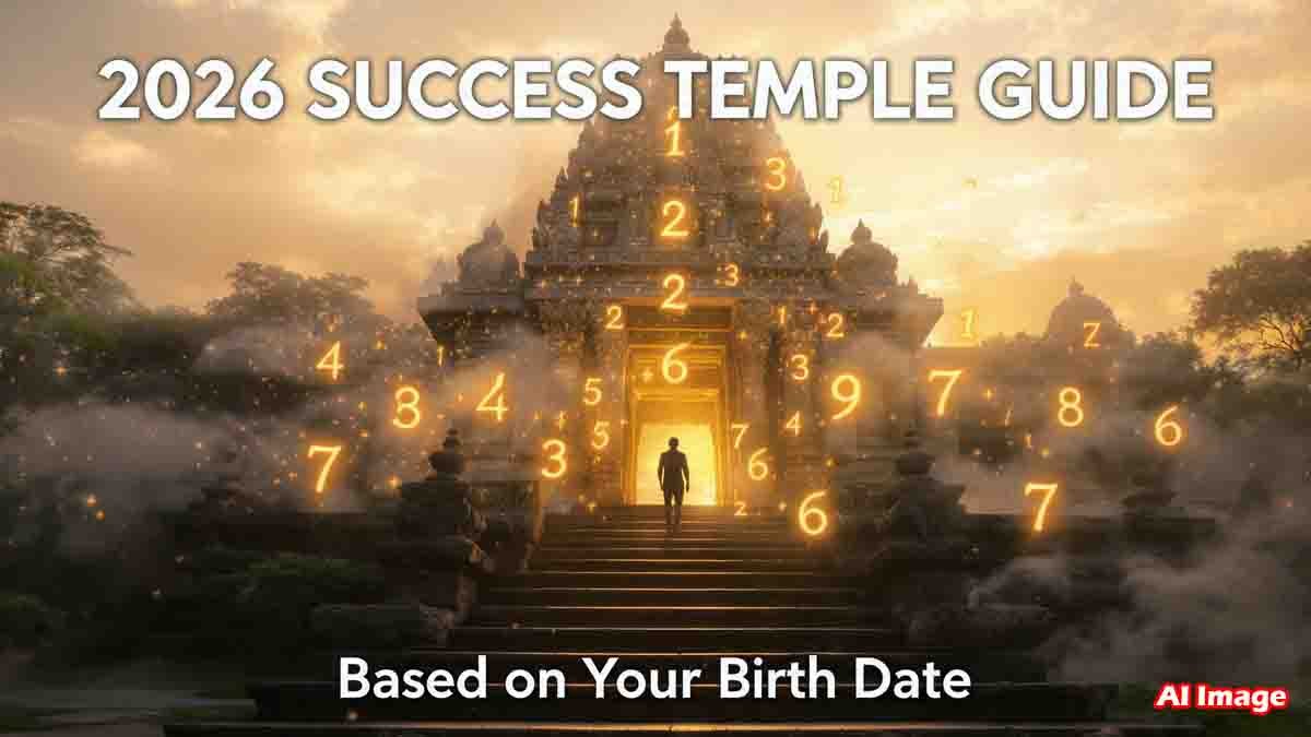 Numerology 2026 birth date guide with Hindu temples for success and planetary blessings